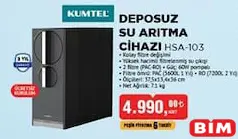 KUMTEL DEPOSUZ SU ARITMA CİHAZI KUMTEL DEPOSUZ SU ARITMA CİHAZI